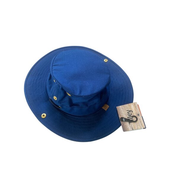 NWT Tilley T3 Cotton Duck Hat, Snap up, Navy, 71/2 60cm Large Unisex MSRP$99 - Picture 8 of 17